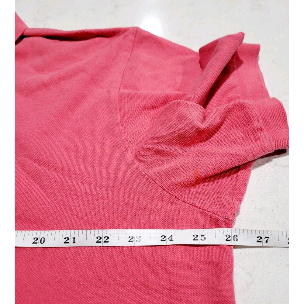 Polo Ralph Lauren Salmon Pink Polo Shirt XL Pink w Classic Pony Logo 100% Cotton - Picture 4 of 8